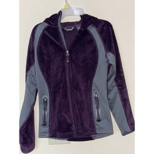 XS Womans Eddie Bauer Fleece Hoodie Jacket Full Zip